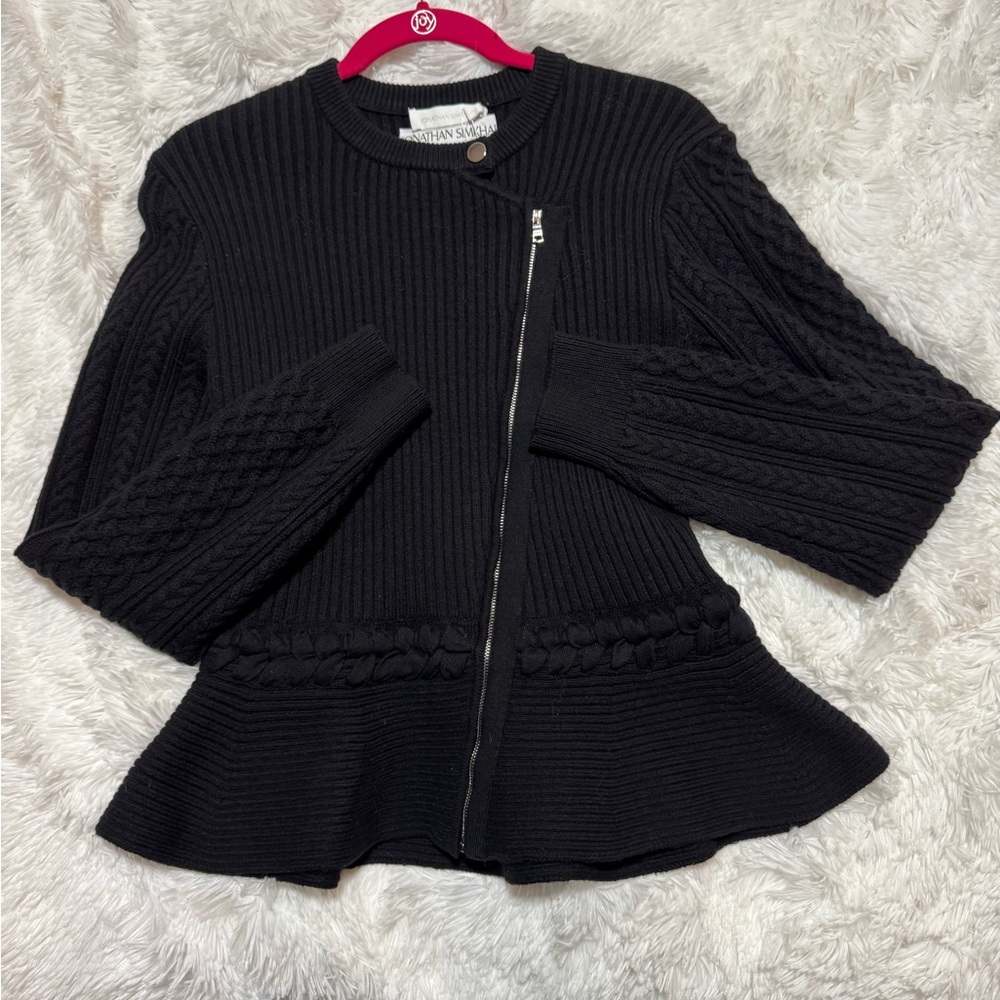 Black Size M Jonathan Simkhai sweater signed by Jonathan Simkhai